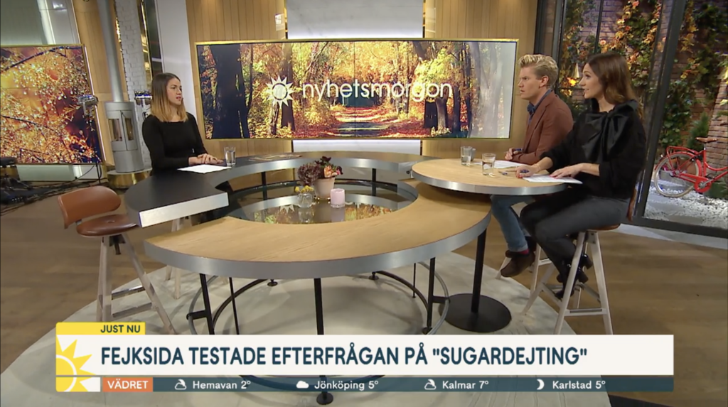 Fejkade sugardejting - 800 män ville hyra en flickvän – TV4 Nyhetsmorgon